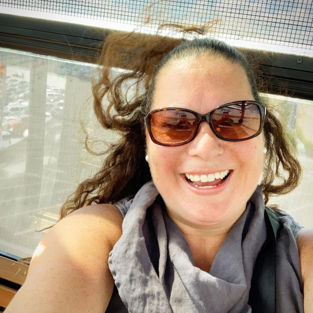 Shelley Caran in a Gondola 