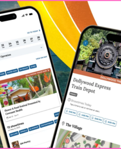 Dollywood App Guide for Users with images of the app in use on moile phones