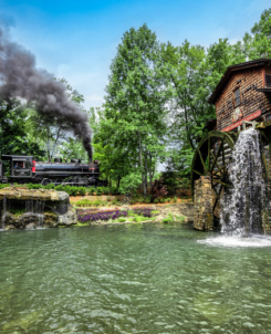 Dollywood Weather Guidelines Dollywood Grist Mill Water Wheel and Dollywood Express Train