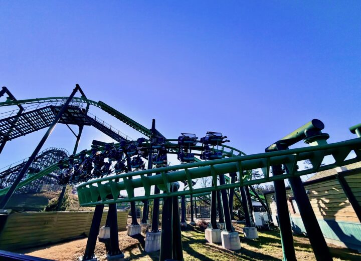 Dragonflier Suspended Roller Coaster Dollywood Attraction