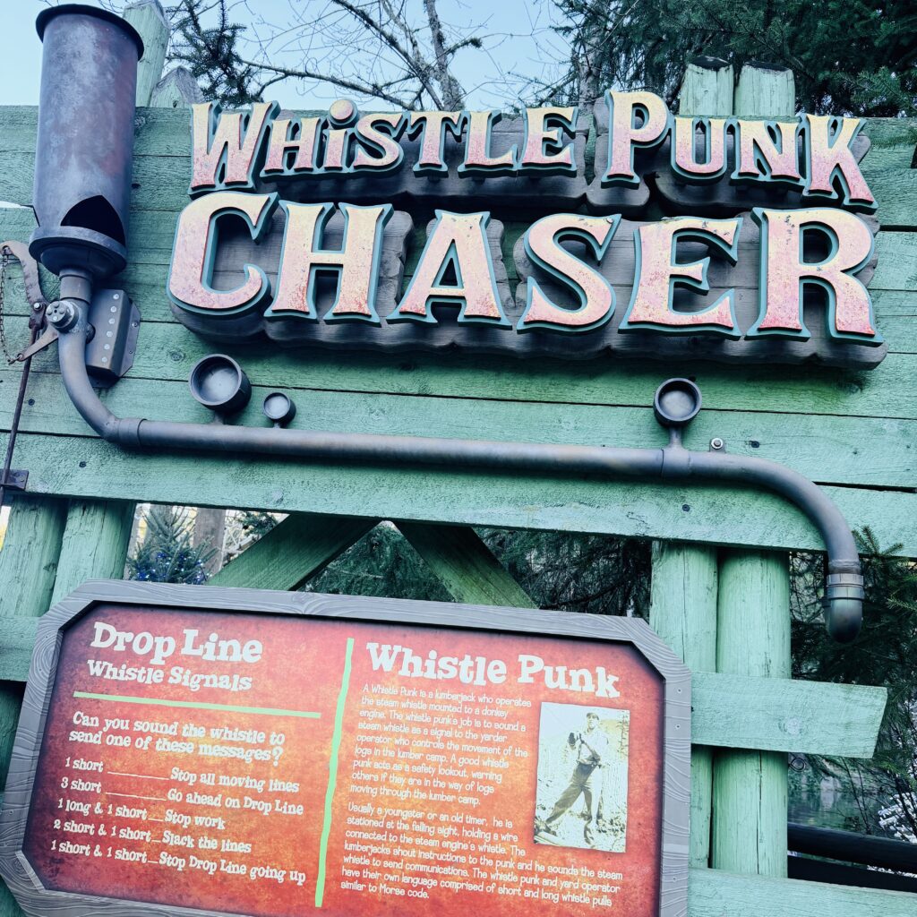 Whistle Punk Chaser Rollercoaster Dollywood Attraction