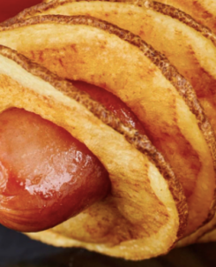 Potato Tornado Dollywood with Hotdog